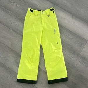 Bright yellow mint condition boys ski pants